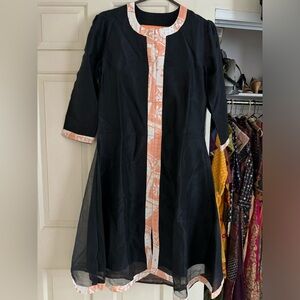 Black and peach Punjabi